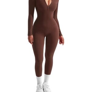 Chocolate brown jumpsuit